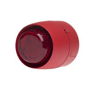 Cranford Controls 511-097L VTB Sounder Beacon, Deep Base, Red